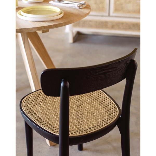 Črn jedilni stol iz bukovega lesa Kave Home Romane-image-2