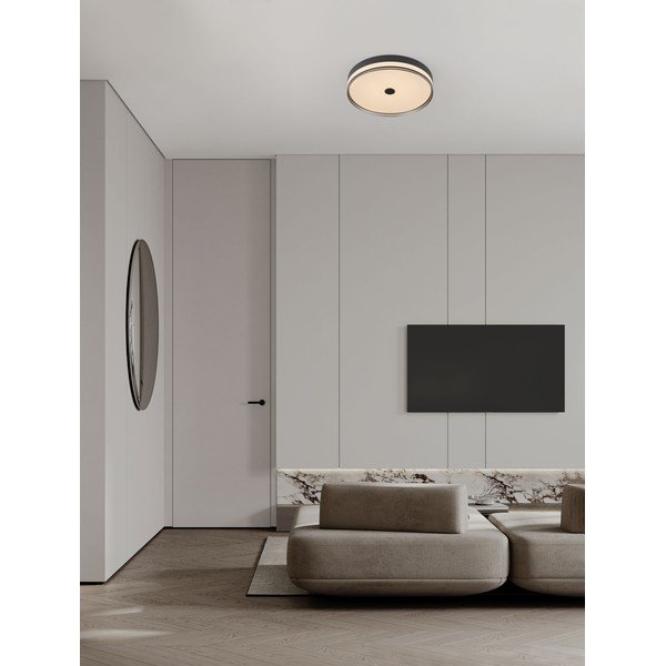 Mat črna jeklena LED zatemnitvena stropna svetilka Helios – Nova Luce-image-1