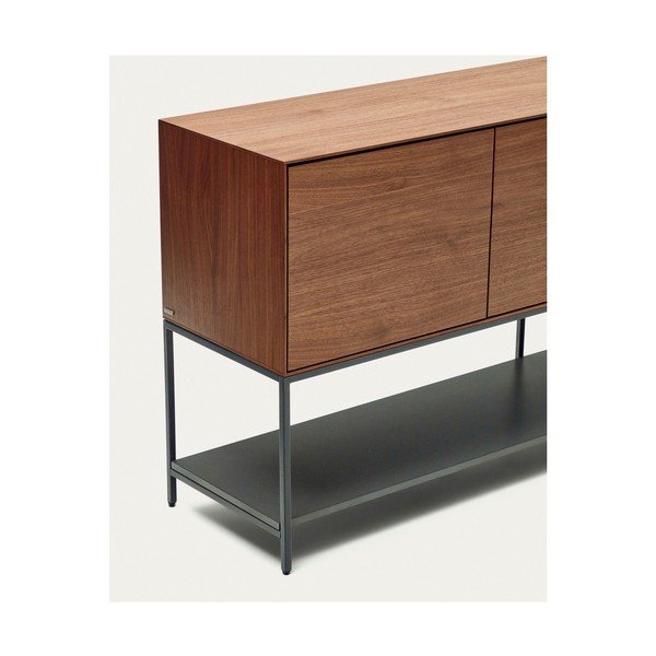Nizka komoda v orehovem dekorju 97,5x80 cm Vedrana – Kave Home-image-3