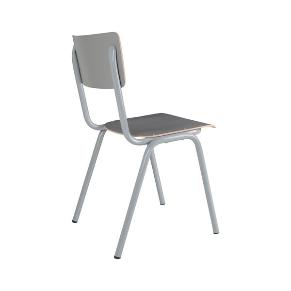 Sivi jedilni stoli v kompletu 4 kos Back to school - Zuiver-image-3