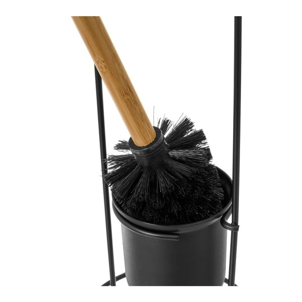 Črna kovinska WC ščetka Simply – Casa Selección-image-1