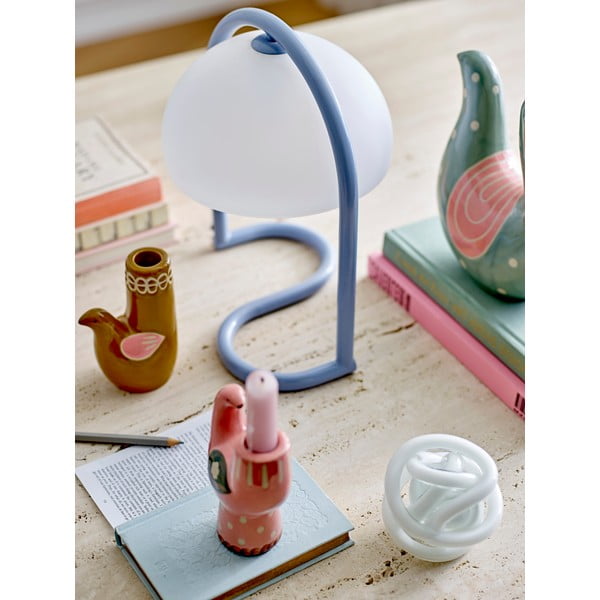 Modra namizna svetilka (višina 29,5 cm) Favour – Bloomingville-image-1