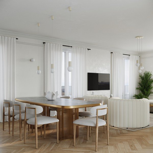 Kremno bela viseča svetilka s steklenim senčilom ø 12 cm Orbital – Sollux-image-2