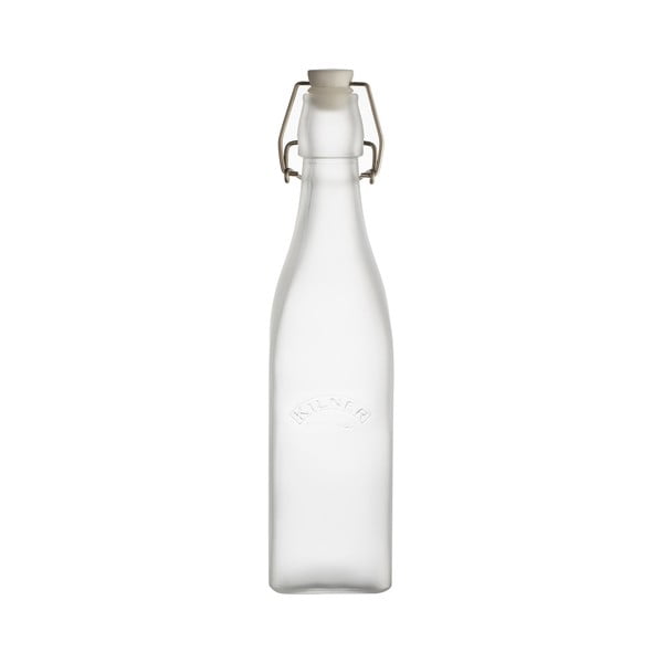 Bela steklenica za mleko s Kilnerjevo sponko, 0,55 l