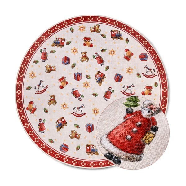 Rdeča okrogla preproga z božičnim motivom ø 150 cm Red Christmas – Villeroy&Boch