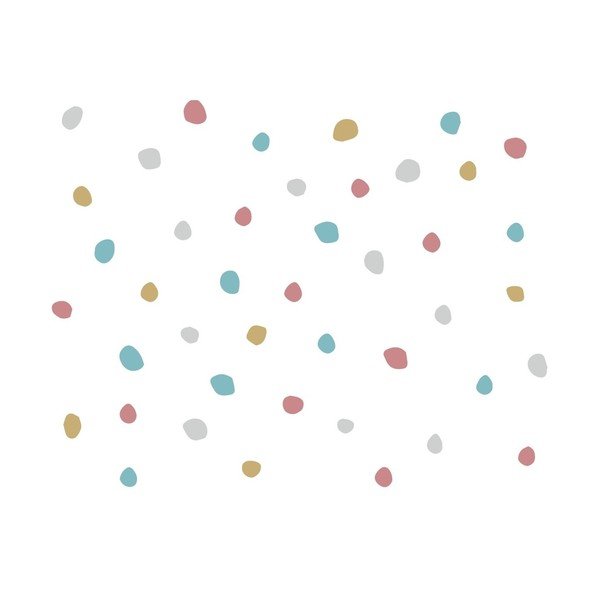 Otroška bombažna rjuha BELLAMY Dots, 60 x 120 cm-image-1