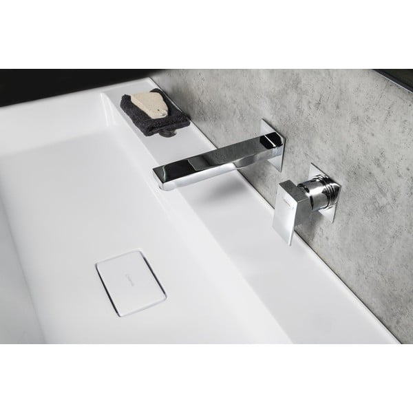 Mat črna vgrajena armatura za umivalnik (1 izhod) Latus – Sapho-image-1