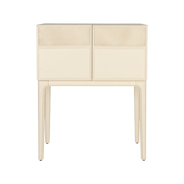 Kremno bela komoda v hrastovem dekorju 80x100x45 cm June – Zuiver