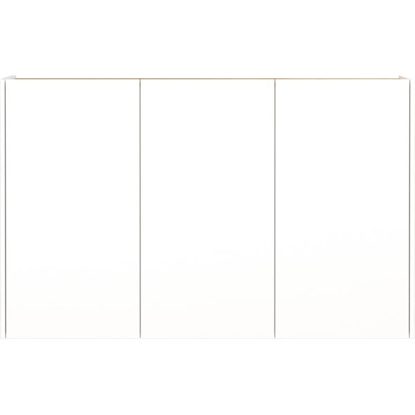 Bela stenska omarica v hrastovem dekorju 138x87x25 cm Libbiano – Germania-image-2