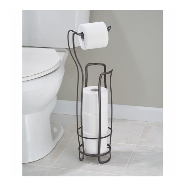Jekleno stojalo za WC papir v bronasti barvi Axis – iDesign-image-2