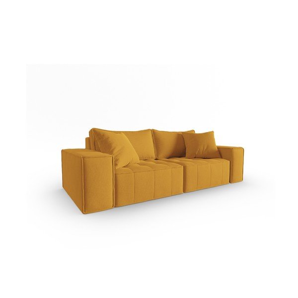 Rumena sedežna garnitura 212 cm Mike – Micadoni Home-image-2