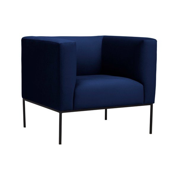 Temno moder žametni fotelj Windsor & Co Sofas Neptune-image-2