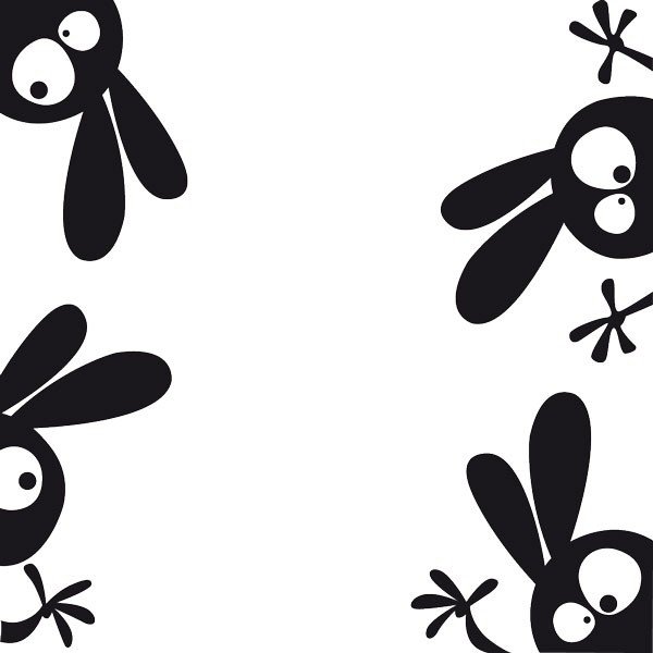 Fanastick Funny Rabbits nalepka-image-1