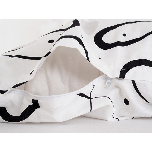 Črna/bela enojna posteljnina iz krepa 140x200 cm Top Class – B.E.S.-image-4