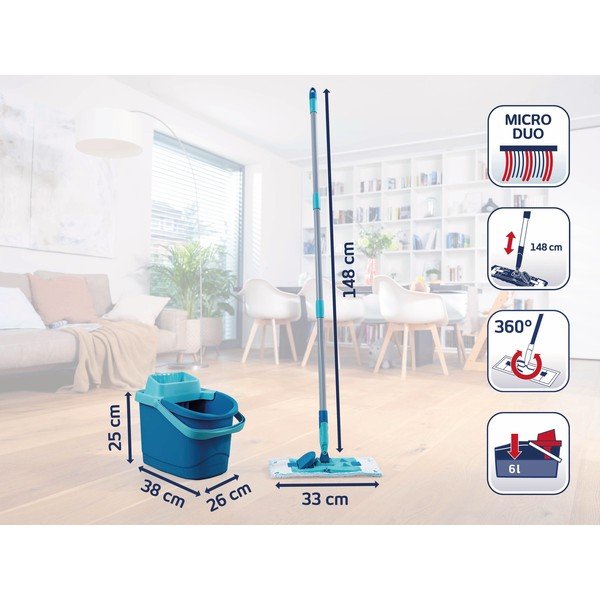 Mop z vedrom PowerClean M – LEIFHEIT-image-2