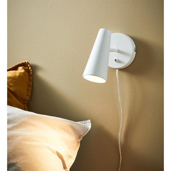 Bela stenska svetilka Markslöjd Crest, višina 17 cm-image-1