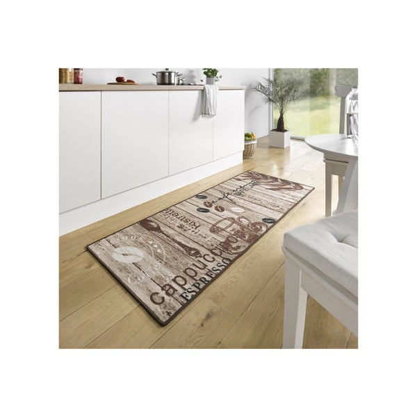 Rjava kuhinjska preproga Hanse Home Delicious Coffee, 67 x 180 cm-image-1