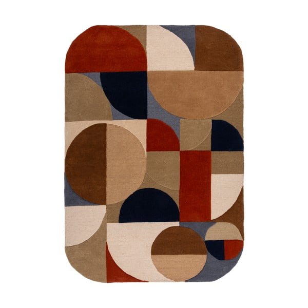 Ročno tkana volnena preproga v barvi terakote 160x230 cm Mia Arch – Flair Rugs