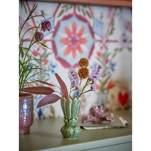 Zelena vaza iz kamenine (višina 12 cm) Cyrill – Bloomingville-image-1