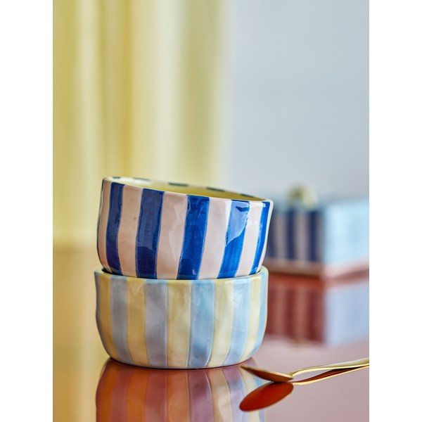 Rumene/modre keramične skledice v kompletu 4 ks 300 ml Phoenix – Bloomingville-image-1