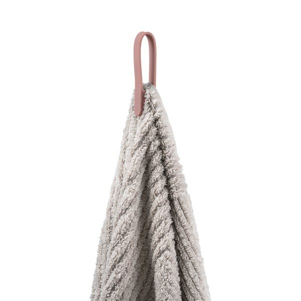 Prašno rožnata silikonska sponka za brisače 2 ks Loop – Zone-image-1