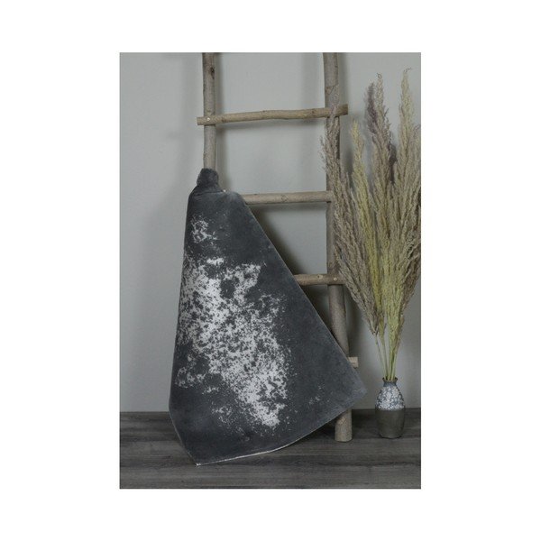 Temno siva bombažna kopalniška preproga My Home Plus Sensation, 60 x 60 cm