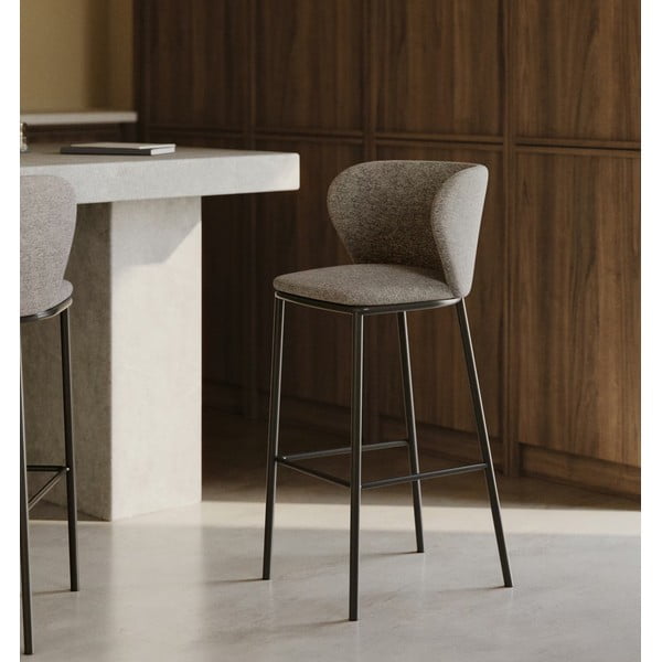 Svetlo rjavi barski stolček 102 cm Ciselia - Kave Home-image-1