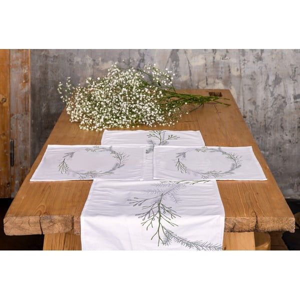 Bombažen namizni tekač 40x140 cm Christmas Twigs – Butter Kings-image-1