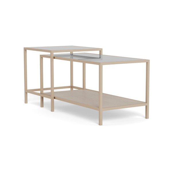 Sive jeklene mizice v kompletu 2 ks 50x90 cm Seaford – Actona-image-2