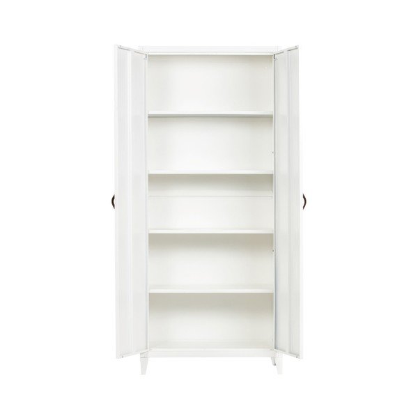 Bela garderobna omara WOOOD Brock, širina 84 cm-image-2