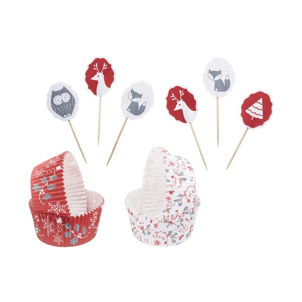 Komplet za peko muffinov Winter Woodland