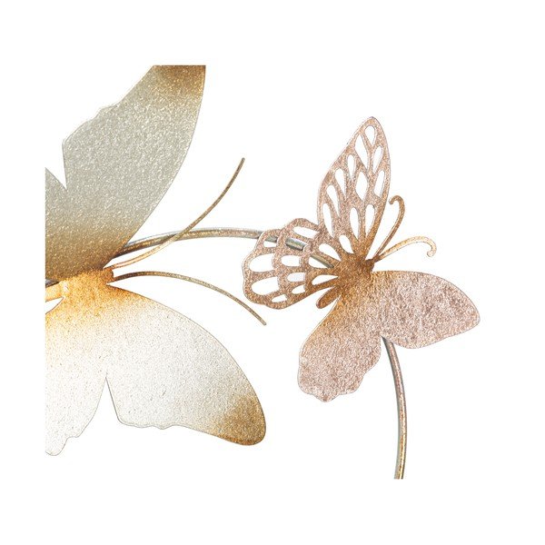 Kovinska stenska dekoracija 132x95,5 cm Butterflies - Mauro Ferretti-image-3
