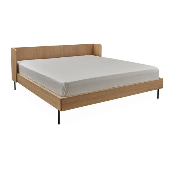 Zakonska postelja v hrastovem dekorju 160x200 cm  Wrap - Bonami Selection-image-2