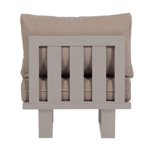 Sivo-bež kovinski/oblazinjen vrtni fotelj Bear – WOOOD-image-4