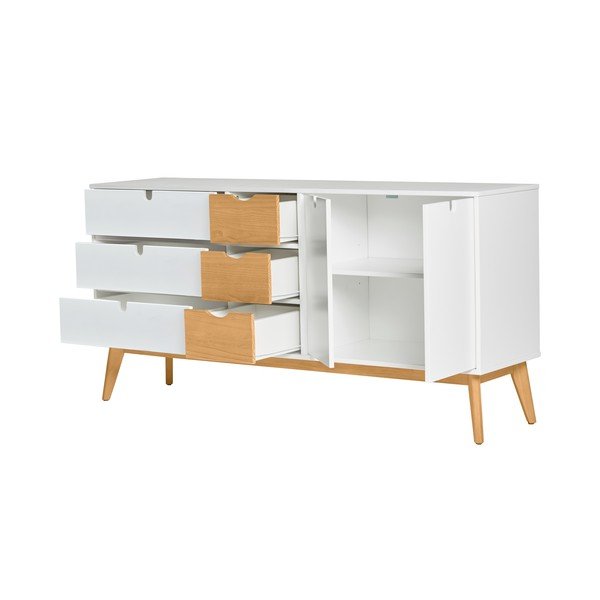 Bela komoda s 6 predali Marckeric Cris-image-4