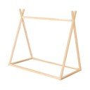 Otroška postelja v obliki hiške 70x140 cm v naravni barvi Montessori – Roba