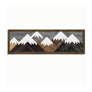 Stenska slika Mountains, 120 x 35 cm