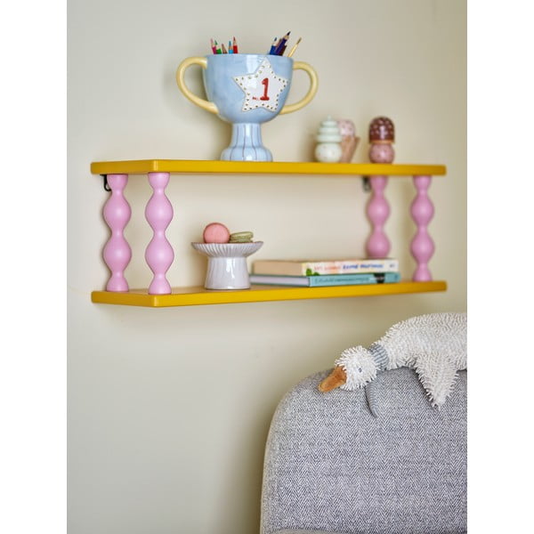 Rumena večnivojska otroška polica 60 cm Bibiola – Bloomingville Mini-image-1