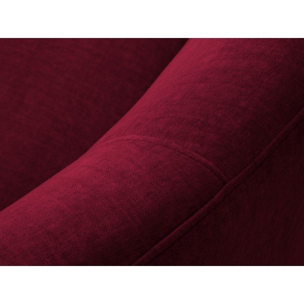 Bordo žametna asimetrična zofa Mazzini Sofas Debbie, desna-image-1