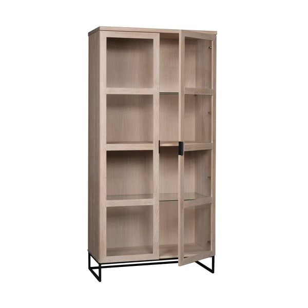 Vitrina iz hrastovega lesa  95x195 cm Everett - Rowico-image-3