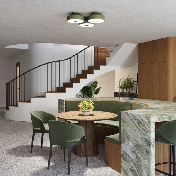 Zelena stropna svetilka Blacko – Sollux-image-3