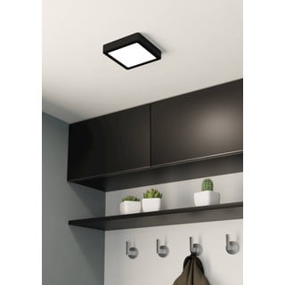 Črna LED stropna svetilka 16x16 cm FUEVA 5 – EGLO
