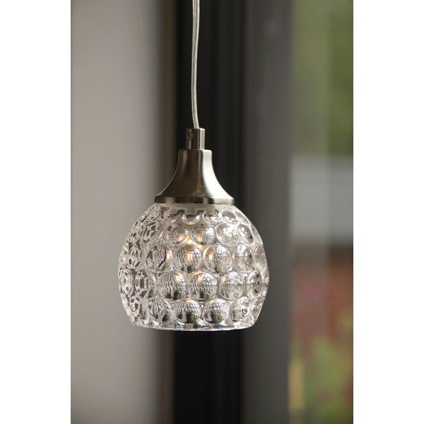 Steklena viseča svetilka v mat srebrni barvi ø11,5x14,5 cm Clear – Markslöjd-image-1