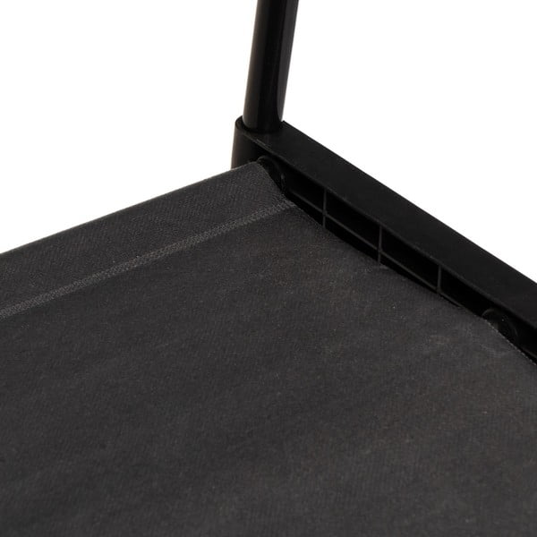 Črno kovinsko stojalo za oblačila na kolesih 84x43x156 cm – Casa Selección-image-3