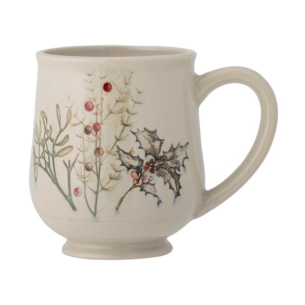 Kremno bela lončena skodelica 400 ml Hollie – Bloomingville