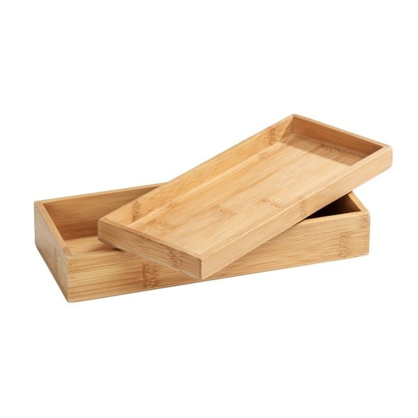 Bambusova škatla za shranjevanje s pladnjem Wenko Terra-image-3