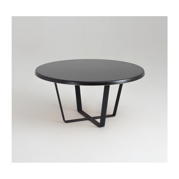 Črna mizica za kavo Custom Form Mapple, premer 80 cm-image-3