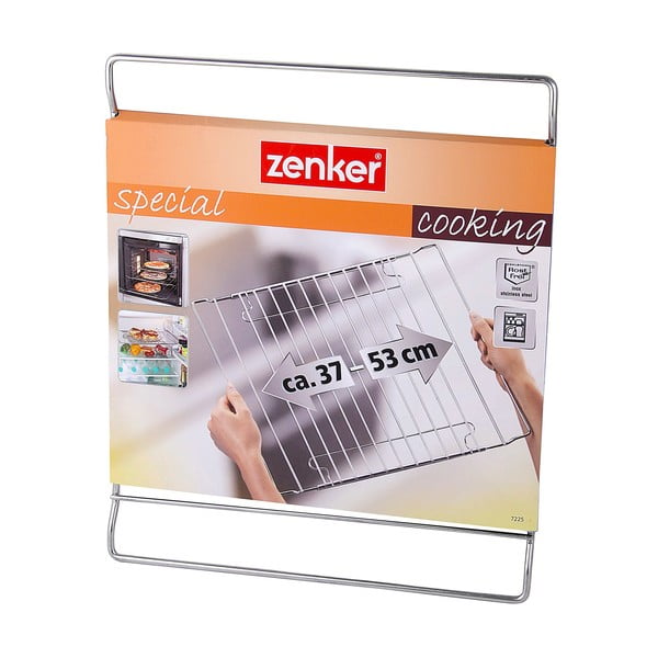 Nastavljivo rešeto za pečico iz nerjavečega jekla Zenker Bake, 37 - 57 x 32,5 cm-image-2