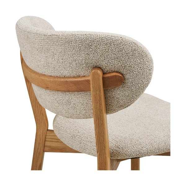 Bež/v naravni barvi oblazinjen jedilni stol Dunkirk – House Nordic-image-3