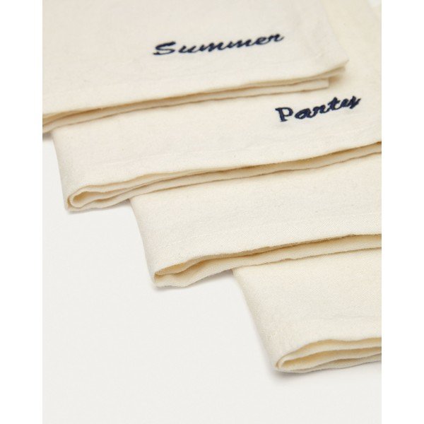 Tekstilni prtički v kompletu 4 ks 40x40 cm Vallcanera – Kave Home-image-3